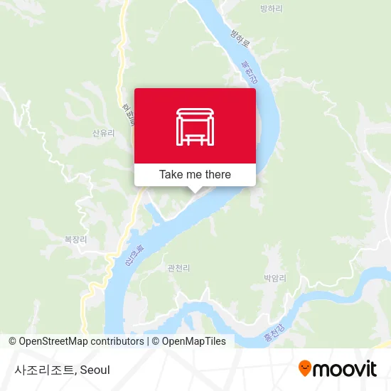 사조리조트 map