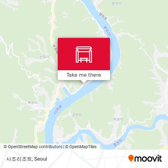 사조리조트 map