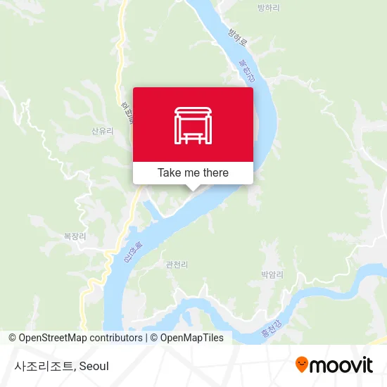 사조리조트 map
