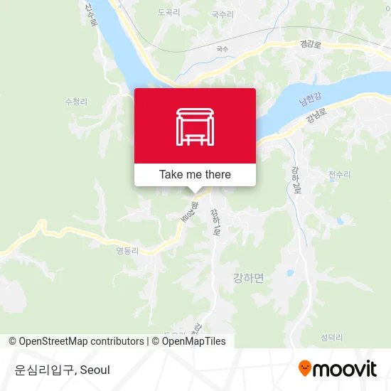 운심리입구 map