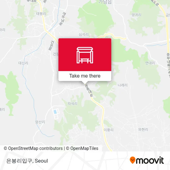 은봉리입구 map