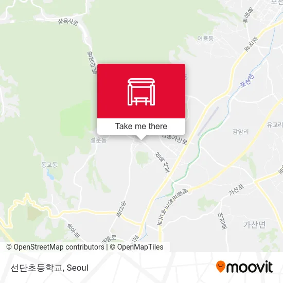 선단초등학교 map