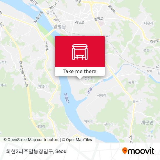 회현2리주말농장입구 map