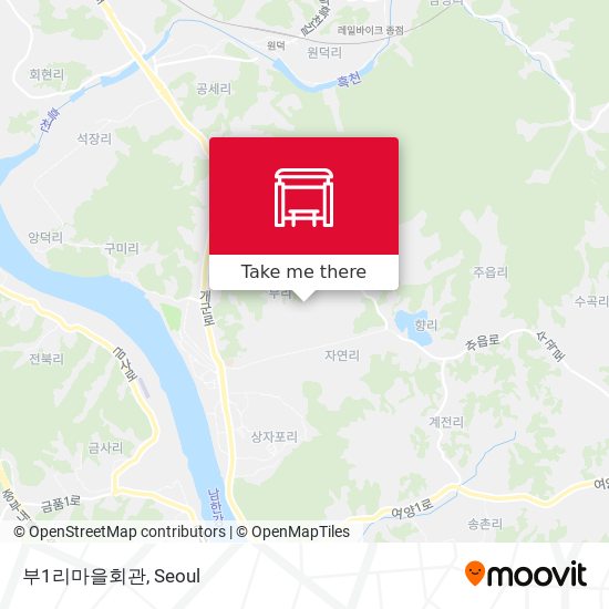 부1리마을회관 map