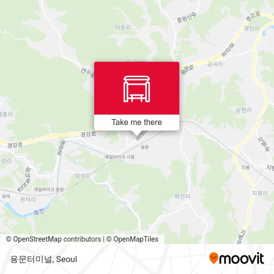 용문터미널 map