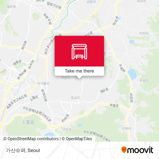 가산슈퍼 map