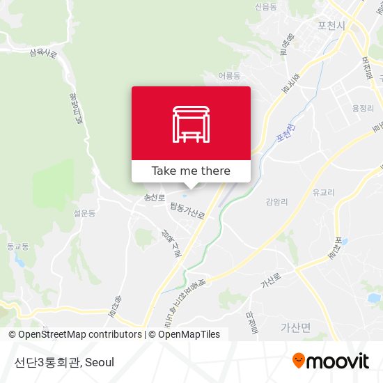 선단3통회관 map