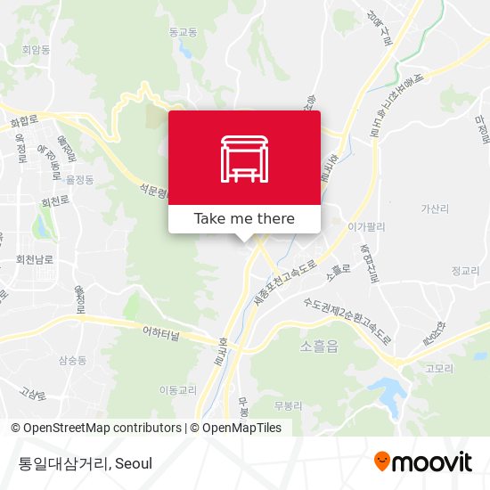 통일대삼거리 map