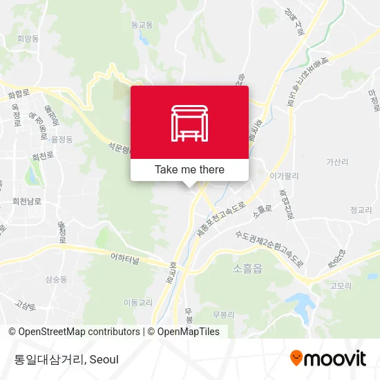통일대삼거리 map