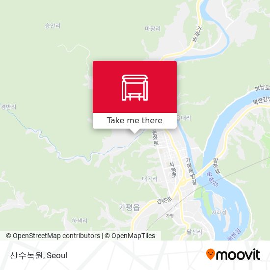 산수녹원 map