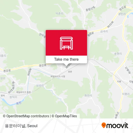 용문터미널 map