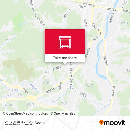 오포초등학교앞 map