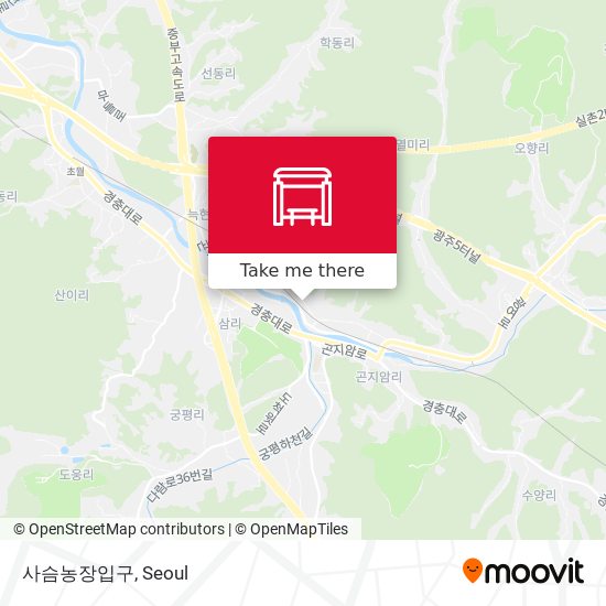사슴농장입구 map