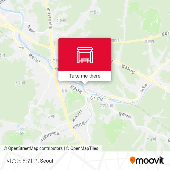 사슴농장입구 map
