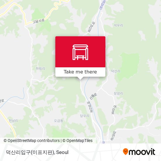 덕산리입구(미표지판) map