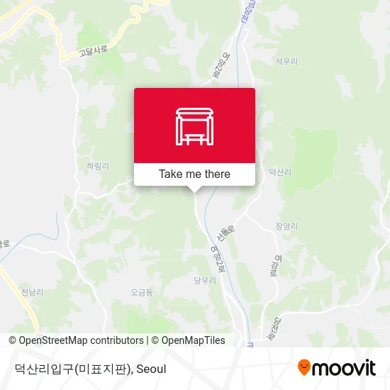 덕산리입구(미표지판) map