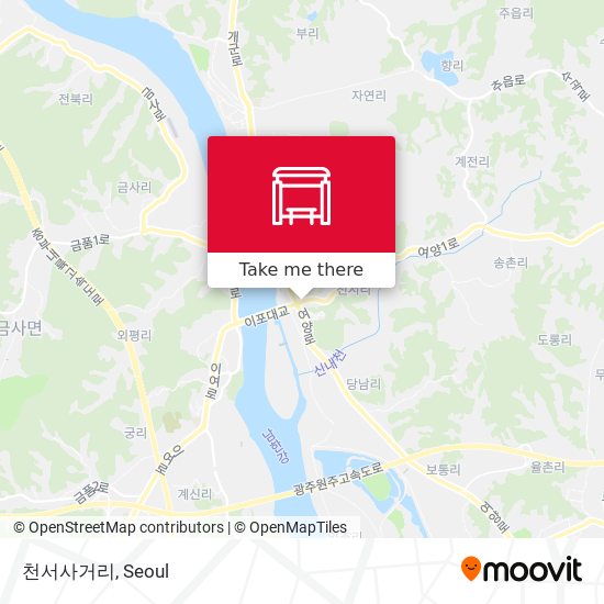 천서사거리 map