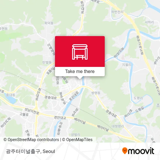 광주터미널출구 map