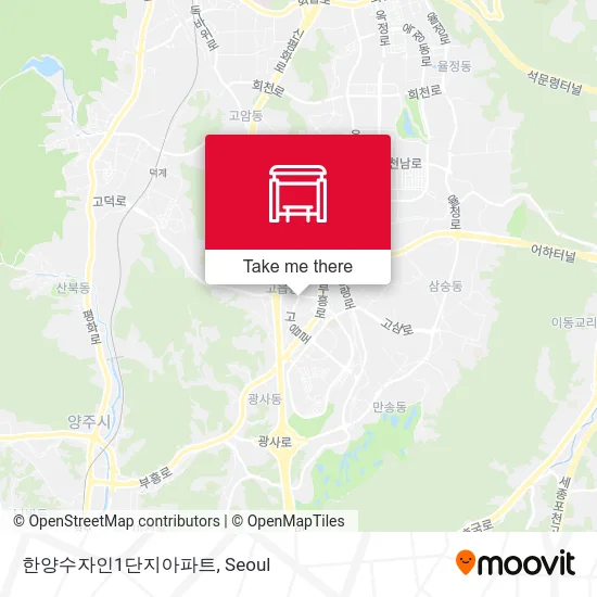 한양수자인1단지아파트 map