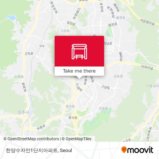 한양수자인1단지아파트 map