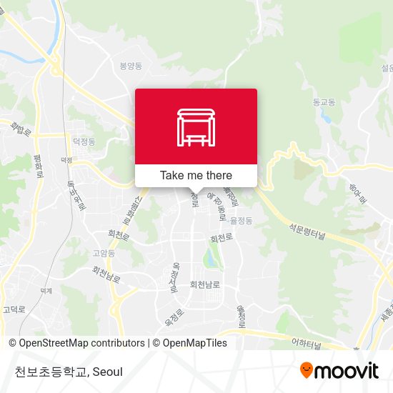 천보초등학교 map