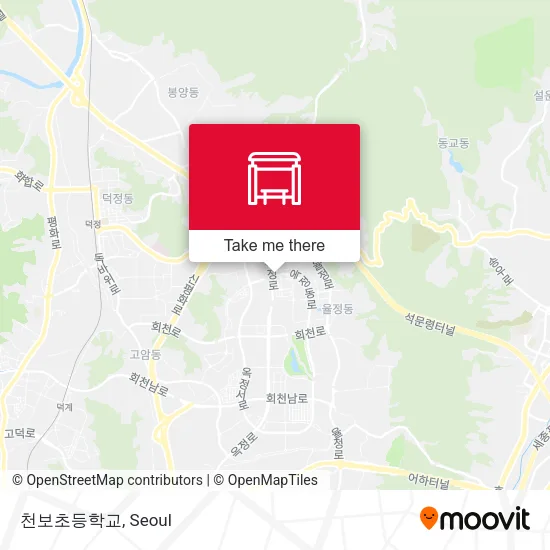 천보초등학교 map