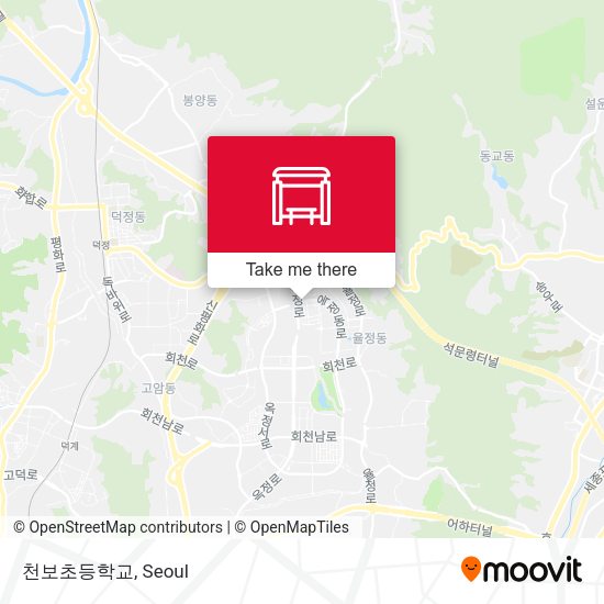 천보초등학교 map