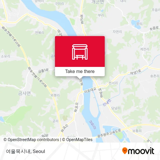 여울목시내 map