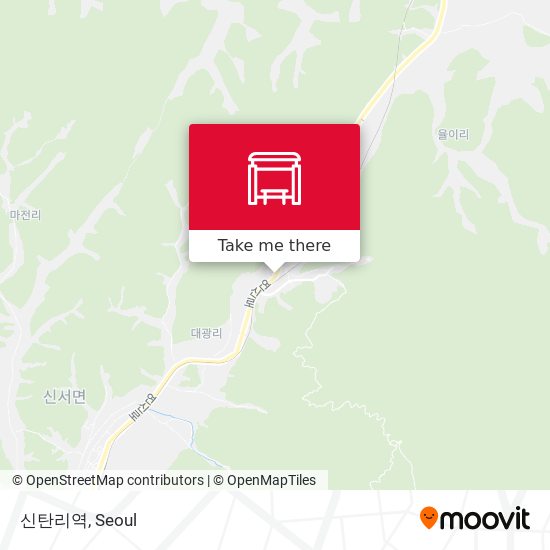 신탄리역 map