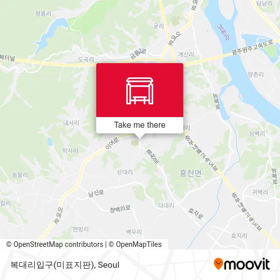 복대리입구(미표지판) map