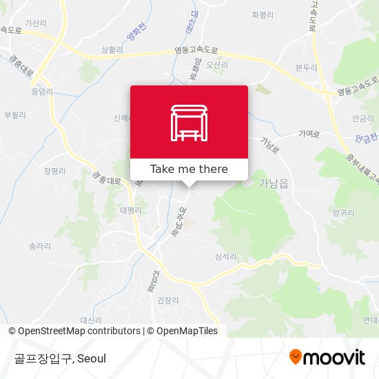 골프장입구 map