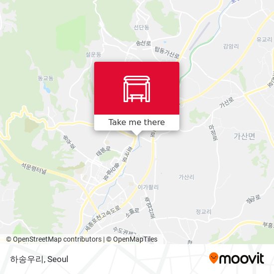 하송우리 map