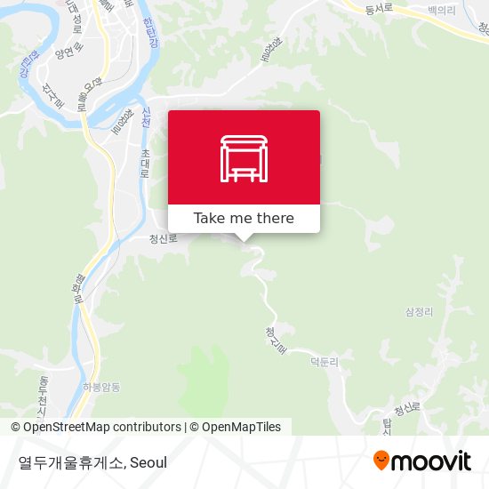 열두개울휴게소 map