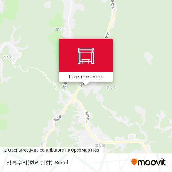 상봉수리(현리방향) map