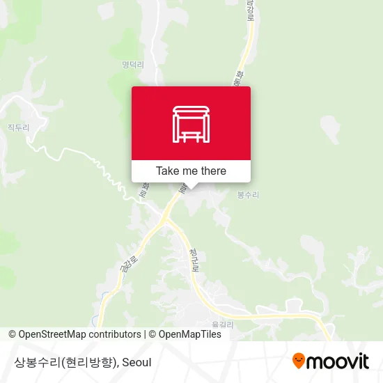 상봉수리(현리방향) map