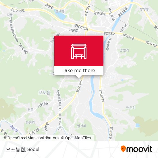 오포농협 map