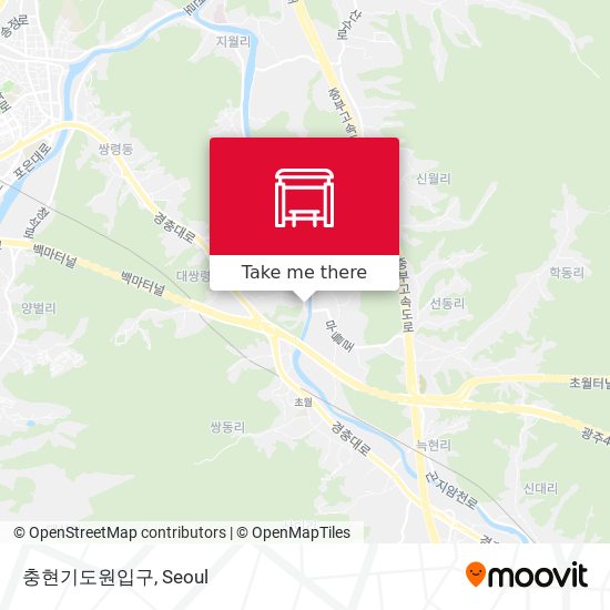 충현기도원입구 map
