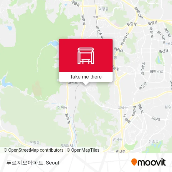 푸르지오아파트 map