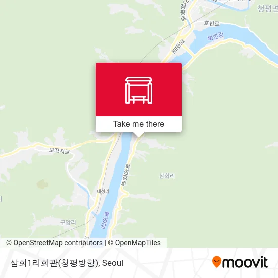 삼회1리회관(청평방향) map