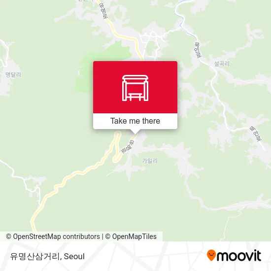 유명산삼거리 map