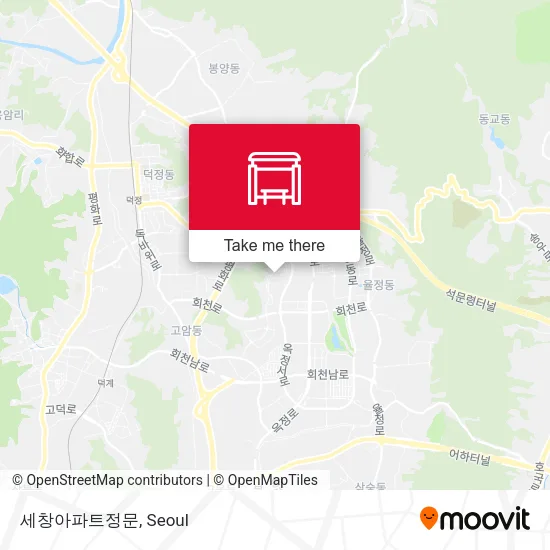 세창아파트정문 map