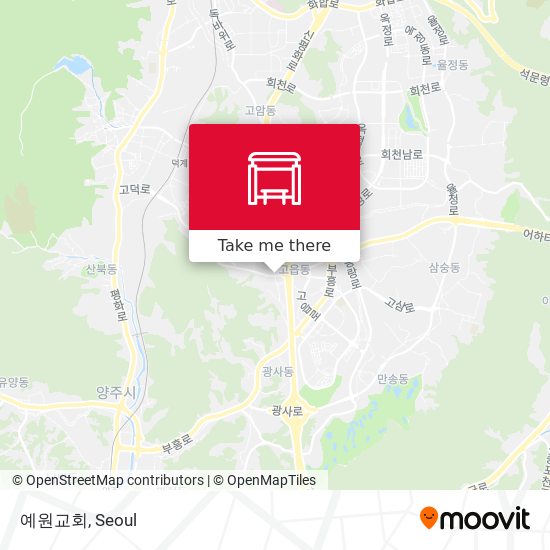 예원교회 map