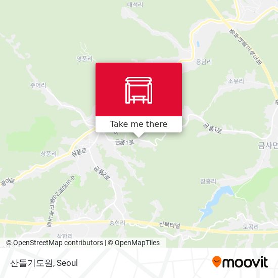 산돌기도원 map