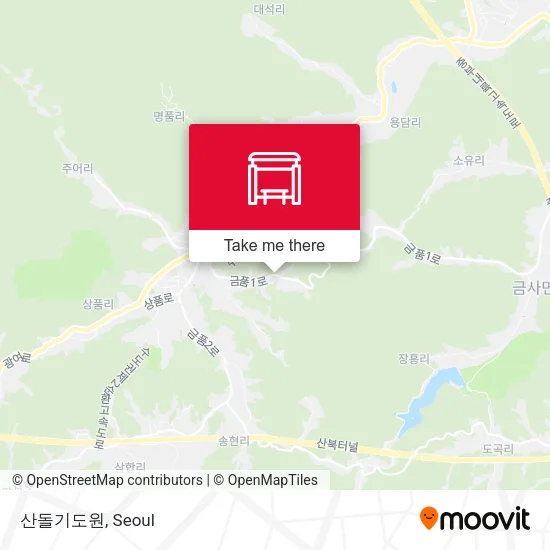산돌기도원 map
