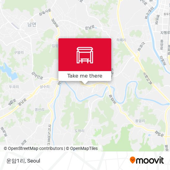운암1리 map