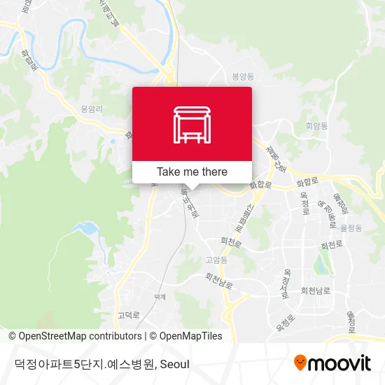 덕정아파트5단지.예스병원 map