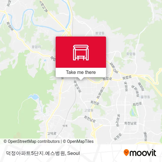 덕정아파트5단지.예스병원 map