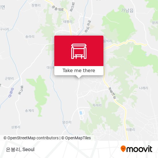 은봉리 map