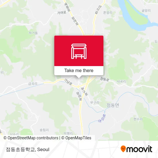 점동초등학교 map