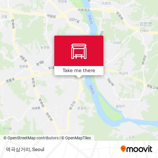 멱곡삼거리 map